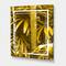 Designart - Yellow Bamboo and Tropical Leaves - Tropical Canvas Wall Art Print